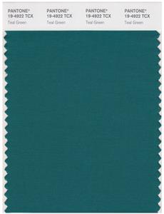 Pantone Smart 19-4922 TCX Color Swatch Card | Teal Green 