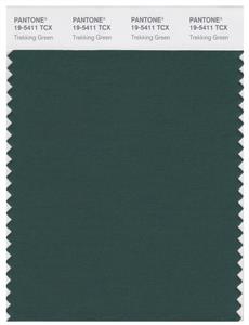 Pantone Smart 19-5411 TCX Color Swatch Card | Trekking Green 